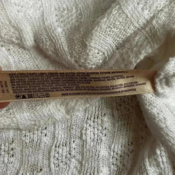 Anthropologie White Textured Sweater - Picture 4 of 8